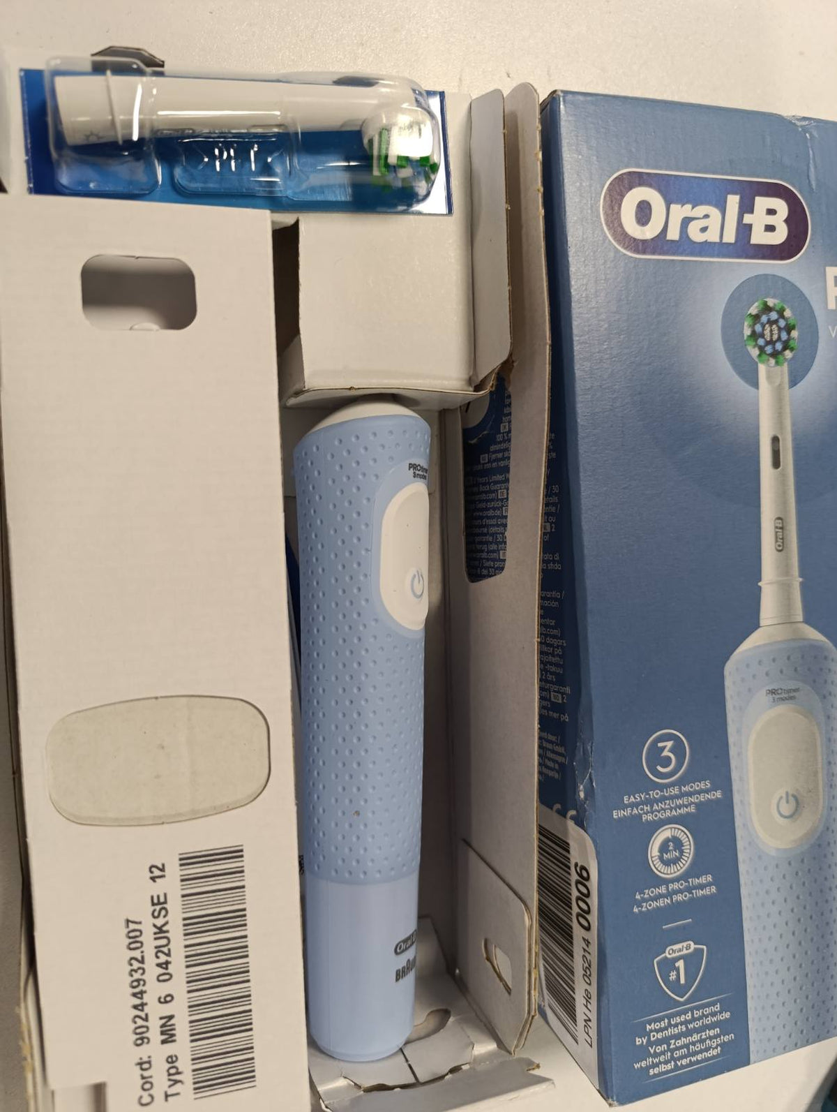 307473 - ORAL-B VITALITY PRO FURÇË DHËMBËSH ELEKTRIKE, kokë furçe, blu