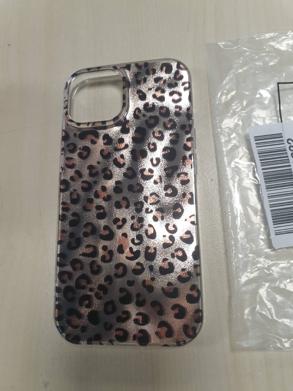 277206 - Mbrojtëse për iPhone 15, dizajn leopardi dhe gepardi, TPU rezistente ndaj goditjeve dhe ujit, ngjyrë ari