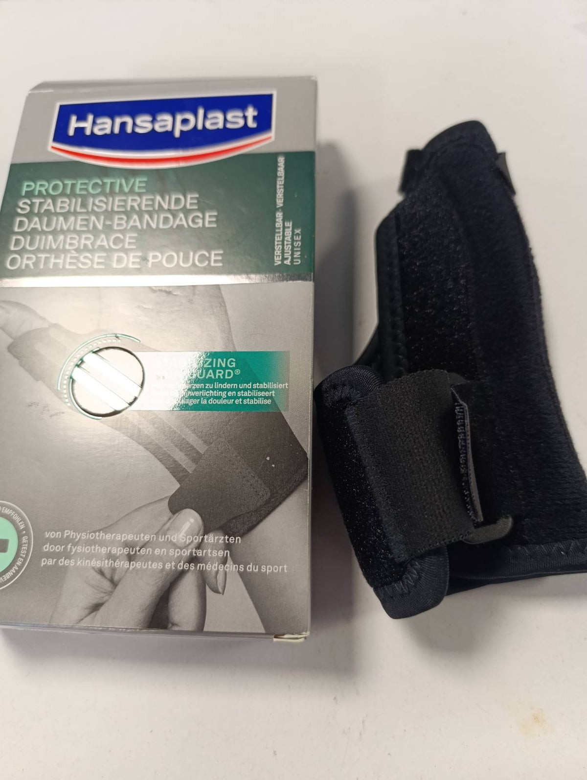 300950 - HANSAPLAST Fashë stabilizuese mbrojtëse për gishtin e madh - Mbrojtëse për gishtin e madh, mbështetje dhe lehtësim për kyçin, Unisex