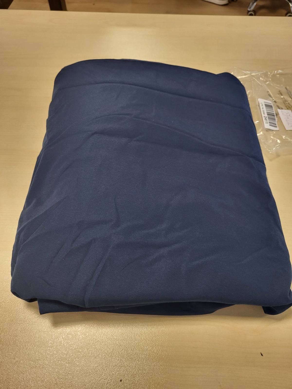 294227 - AMAZON BASICS Çarçaf i montuar, 160 x 200 x 30 cm, Mikrofibër Poliester, Blu Marine