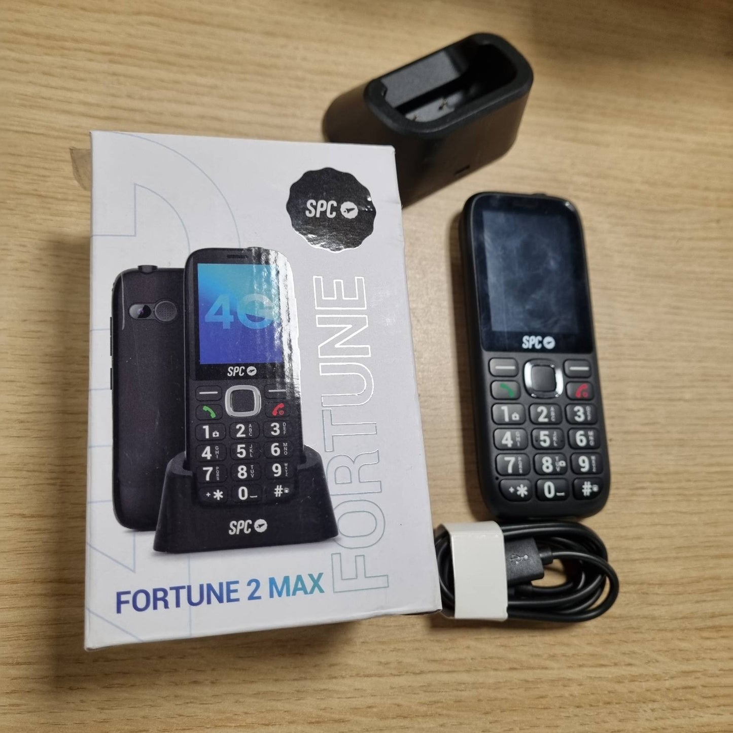292570 - SPC Fortune 2 Max – Telefon 4G për të Moshuar, Ekran XL 2.4 inç, Zilja 104 dB, Jetëgjatësia e baterisë deri në 7 ditë