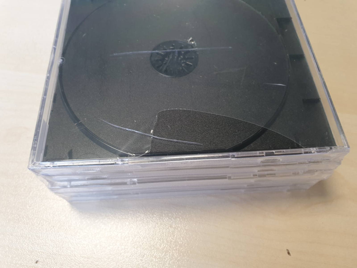 296493 - HAMA MBËSHTJELLËSE BOSH PËR CD, Standarde, Pako me 5 copë, Transparente-e zezë