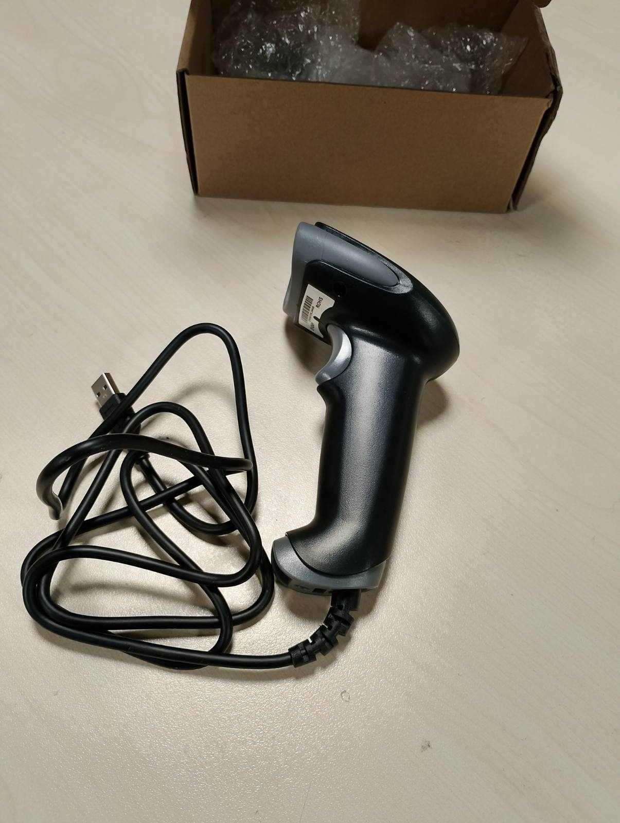 293364 - EYONO Skaner barkodi 1D 2D, Skaner dore me kabllo USB për kod QR, Skaner barkodi me matricë të të dhënave PDF417 me kabllo USB për PC, Mac dhe pagesa në celular
