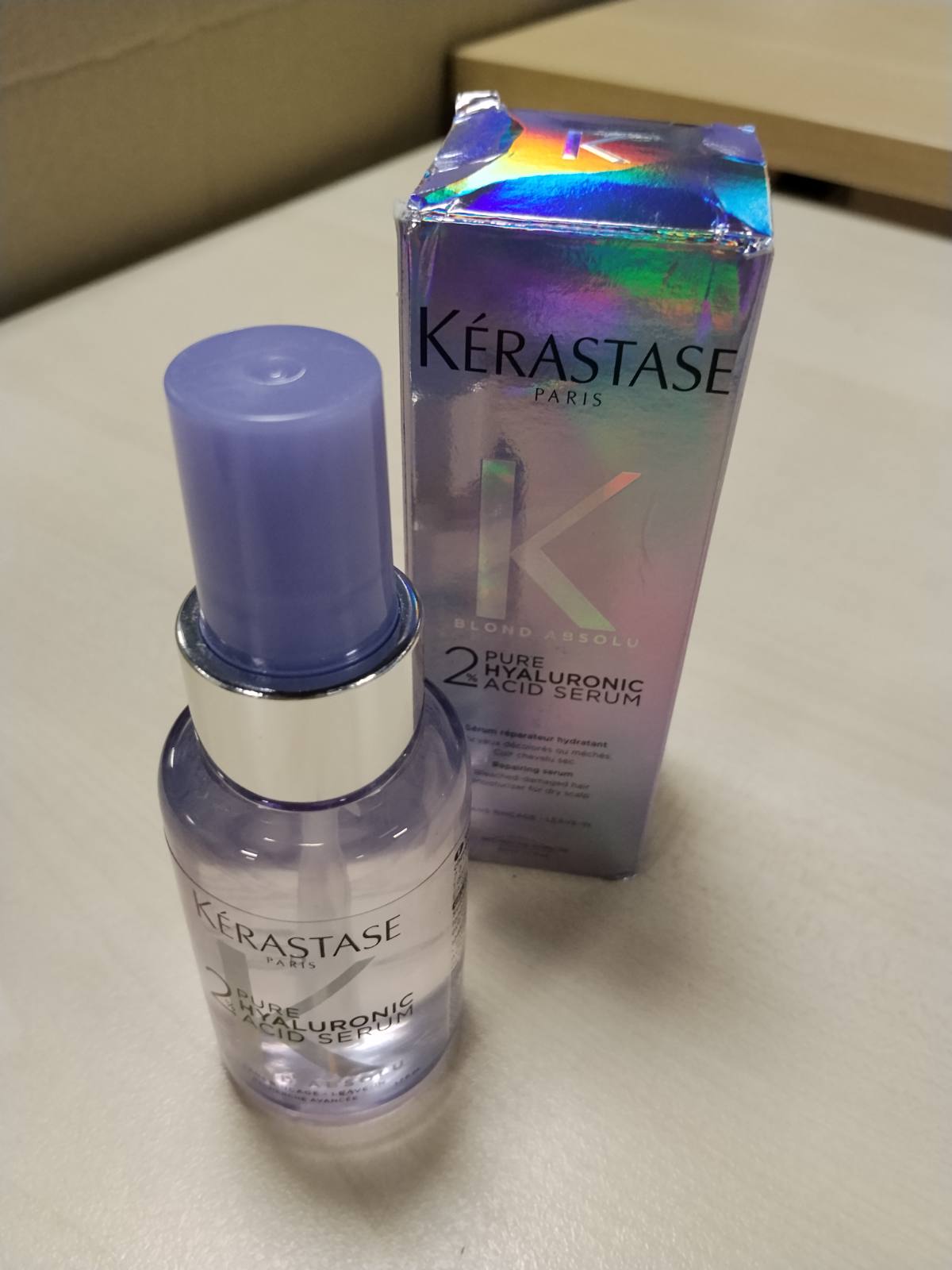 298058 - KÉRASTASE Serum për flokë të thatë dhe të zbardhur, 50 ml, me 2% acid hialuronik të pastër, Blond Absolu