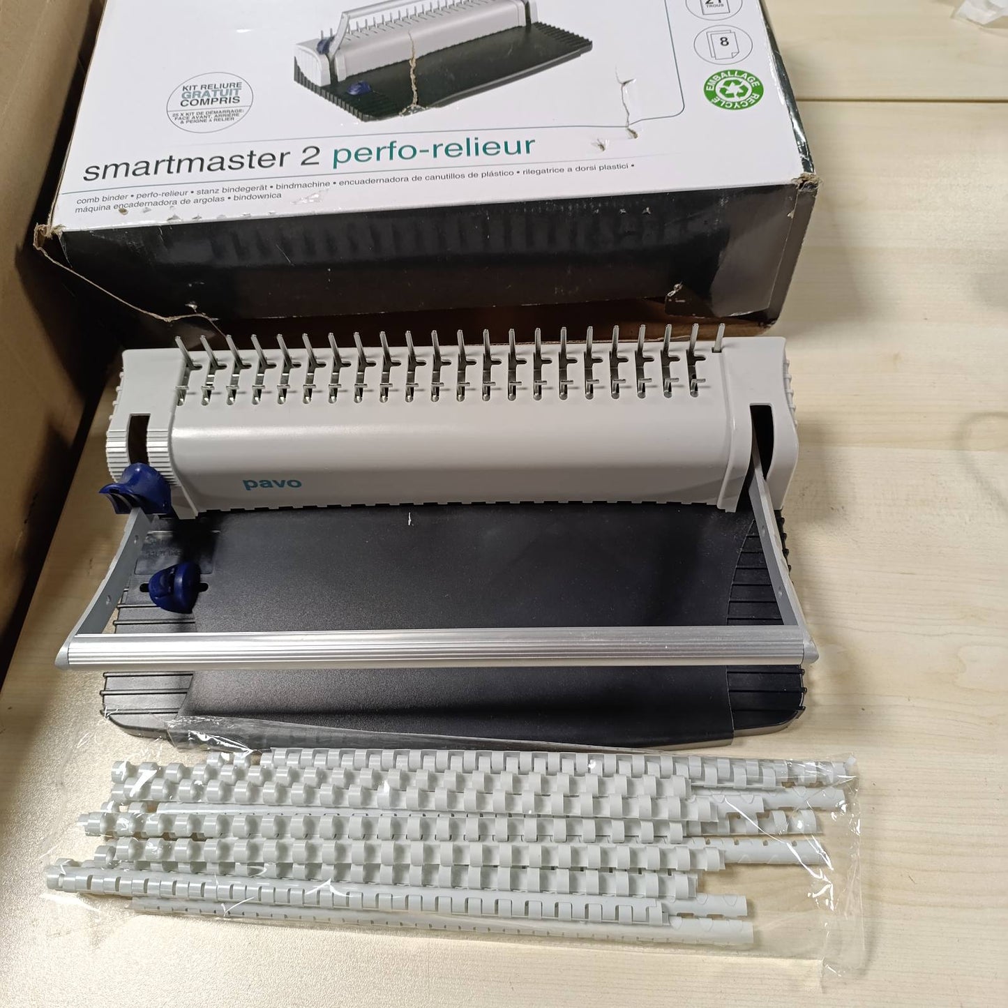 276551 - PAVO Makinë Lidhëse Smartmaster2 për deri në 145 fletë me Kit Fillestar