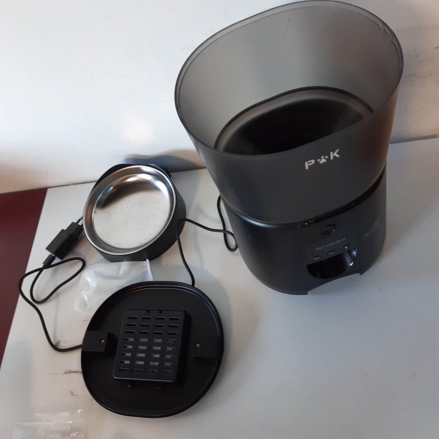 245863 - Shpërndarës Automatik Ushqimi për Mace PUPPY KITTY, 4L, 2.4G WiFi, Regjistrim Zëri 10S, 1-10 Vakte në Ditë (i Bardhë)