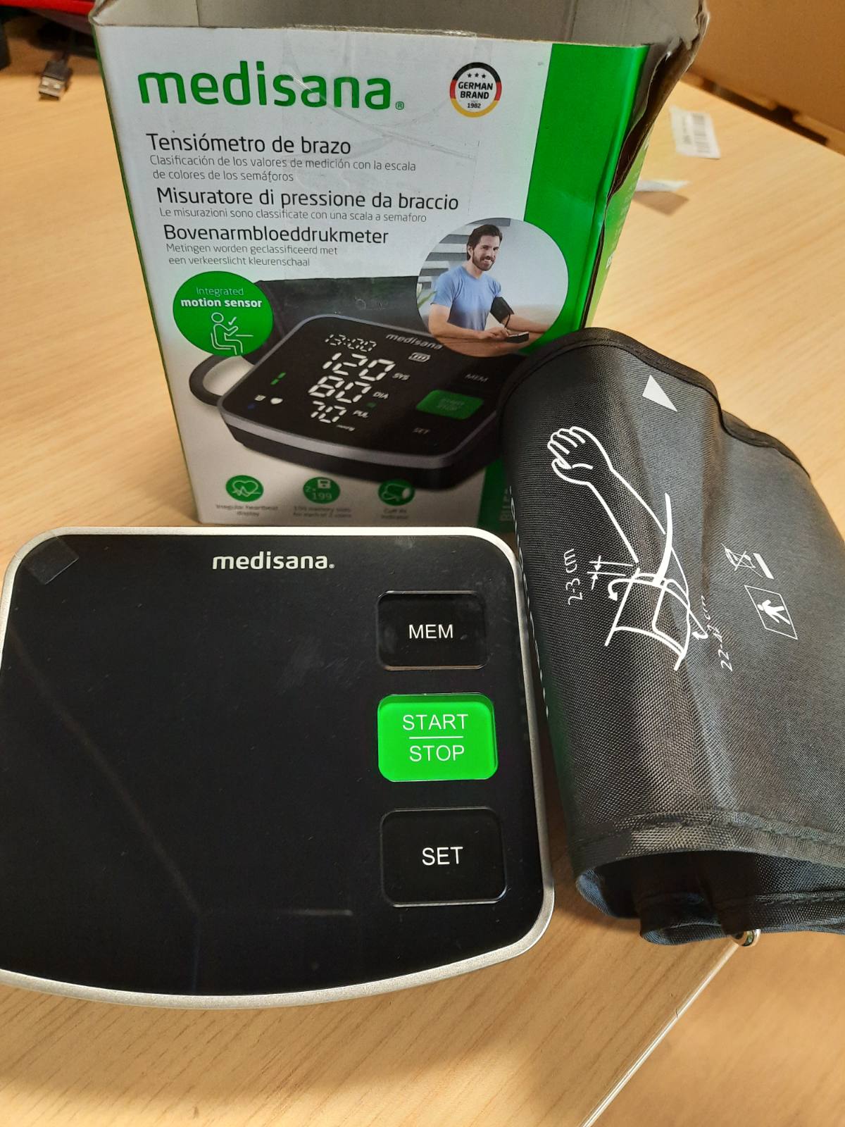 275211 - MEDISANA Monitor tensioni gjaku BU 520, manshetë XXL, pajisje matëse me shkallë ngjyrash semafori, monitor tensioni gjaku dhe pulsi, funksion memorieje