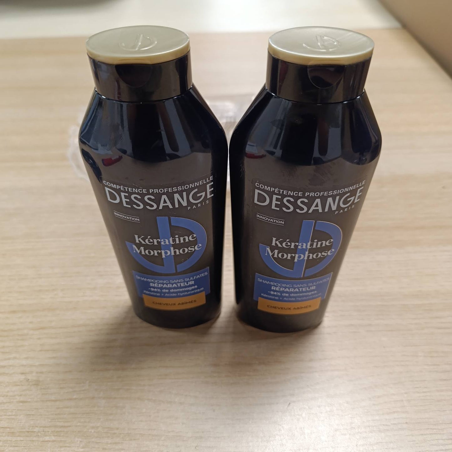 321710 - DESSANGE - Shampo Riparuese me Keratin Morphose për Flokë të Dëmtuar - Pako me 2 x 280ml