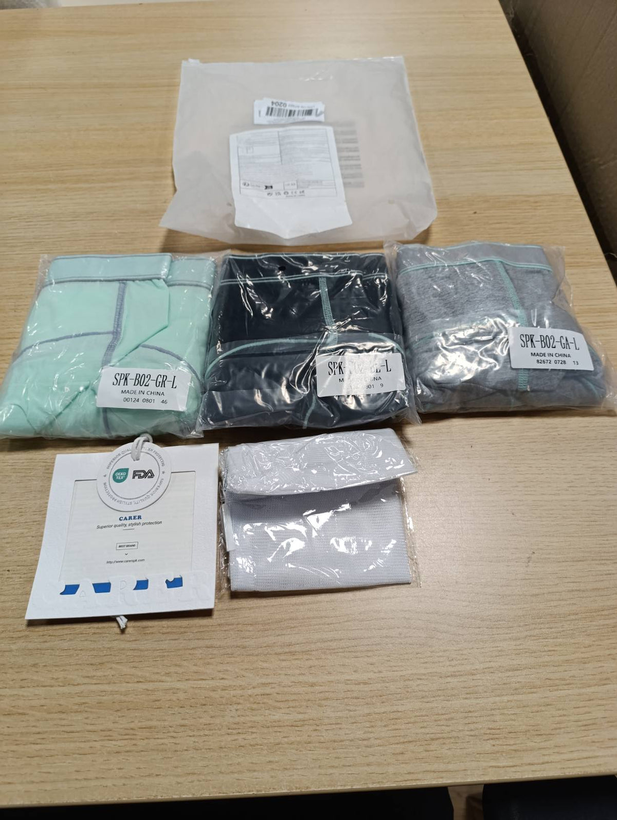 316255 - CARER Pako me 3 mbathje për inkontinencë, kapacitet thithës 100 ml, pambuk, të lehta, të lahet dhe të ripërdorshme, madhësia S