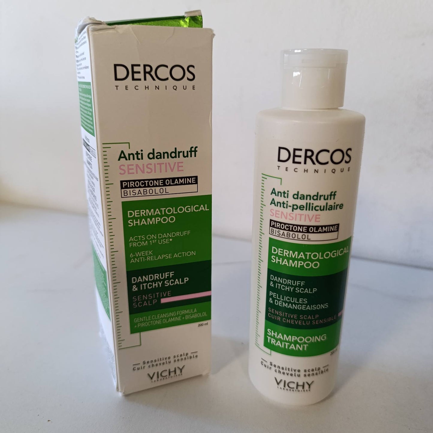 275541 - VICHY Dercos Shampo për trajtimin e zbokthit, Zbokth dhe Kruarje, Skalp i Ndjeshëm, 200ml