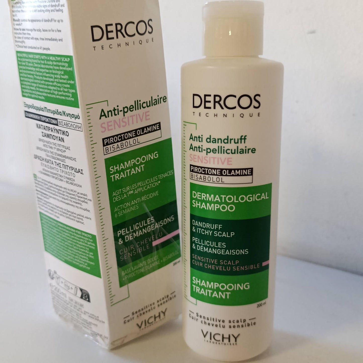 275538 - VICHY Dercos Shampo për trajtimin e zbokthit, Zbokth dhe Kruarje, Skalp i Ndjeshëm, 200ml