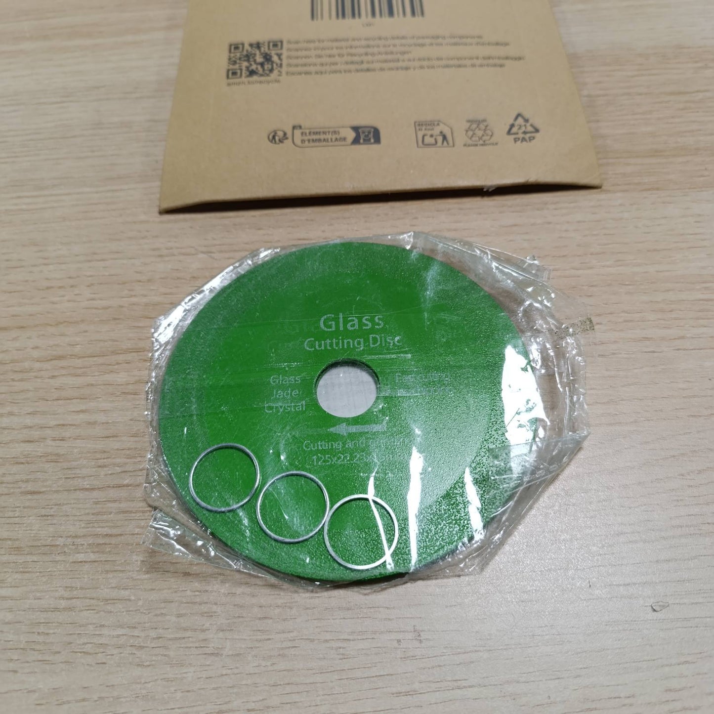 317423 - LOZTBUE Set prerës qelqi me 3 pjesë, disk prerës 125 mm x 22.23 mm