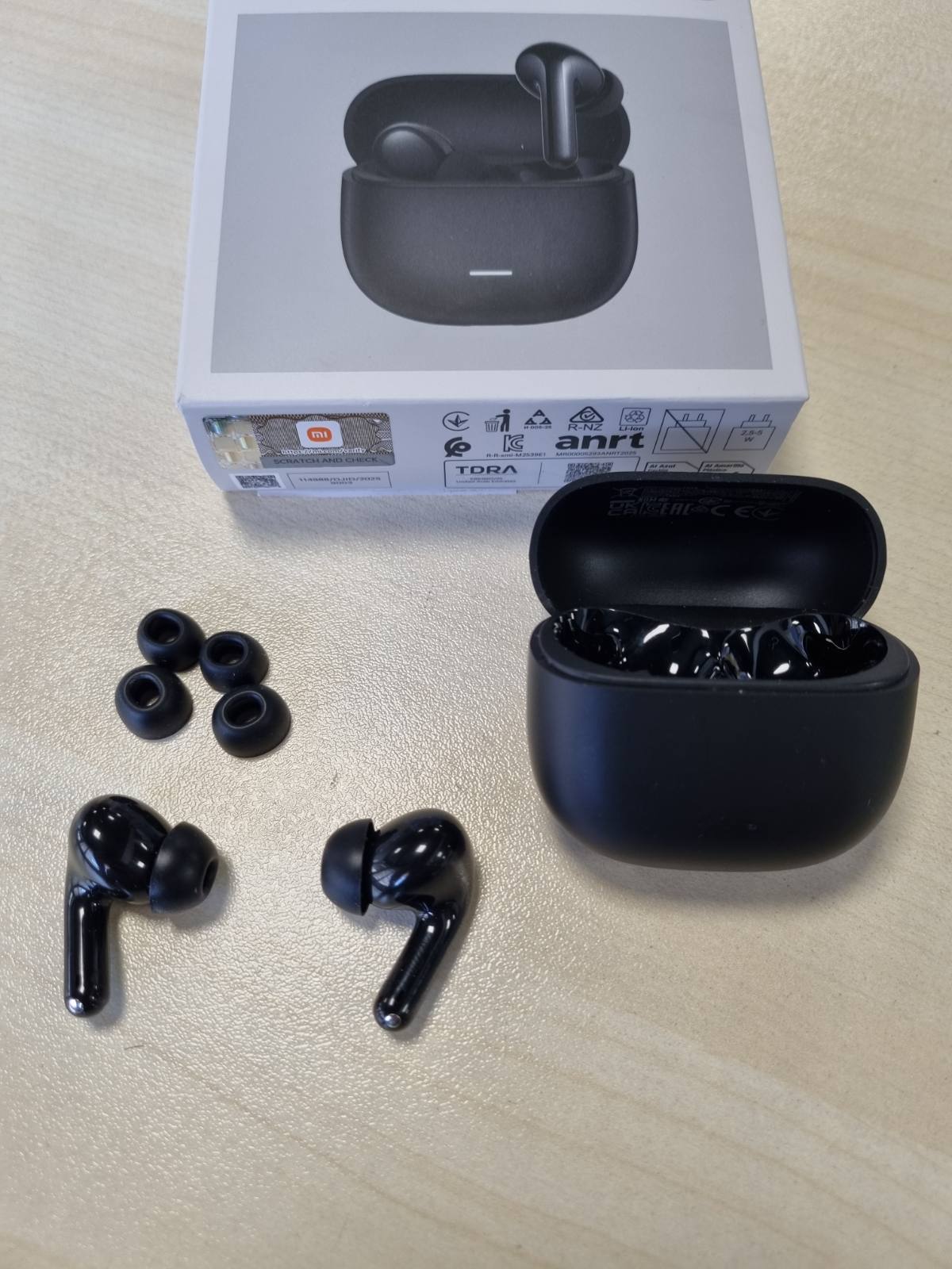 273602 - XIAOMI REDMI Buds 8 Lite: Kufje Bluetooth True Wireless, 42dB ANC, altoparlant 12.4 mm, deri në 36 orë jetëgjatësi baterie, Bluetooth 5.4, e zezë