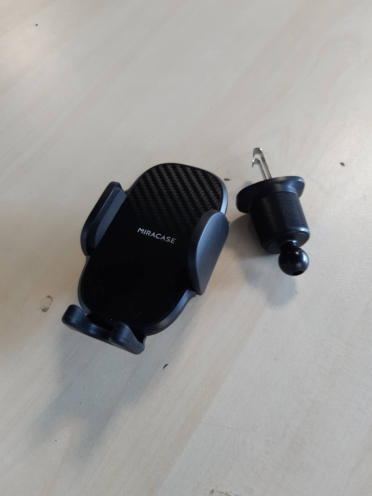 274028 - MIRACASE Mbajtëse Telefoni për Makinë, Grenx i Fortë Metalik, Rrotullim 360°, për Telefona 4.0''-7.0''