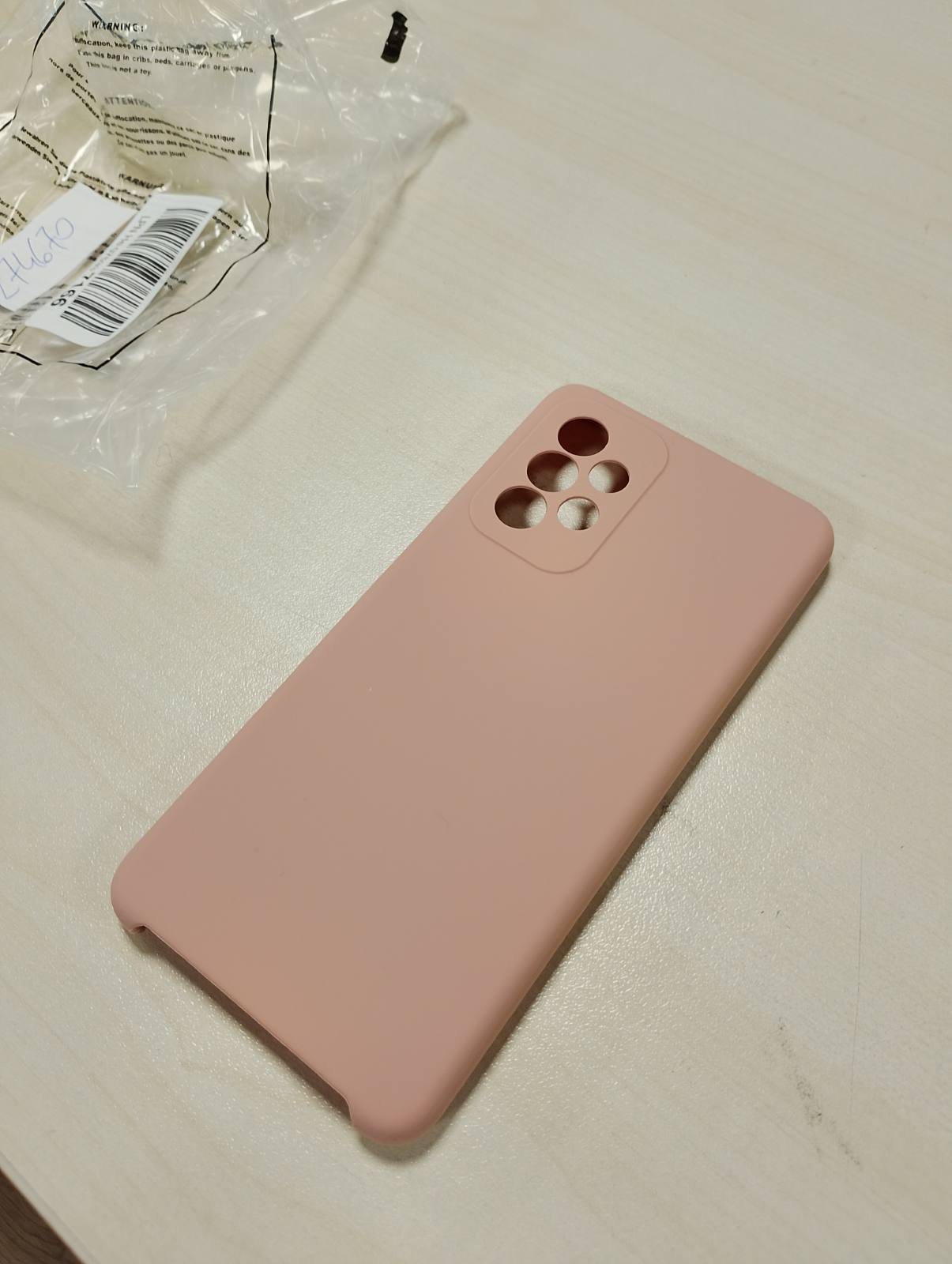 274670 - KWMOBILE Mbështjellëse për Samsung Galaxy A52 / A52 5G / A52s 5G - Mbështjellëse silikoni - Karikim pa tel - Mbulesë mbrojtëse në ngjyrë balte portokalli