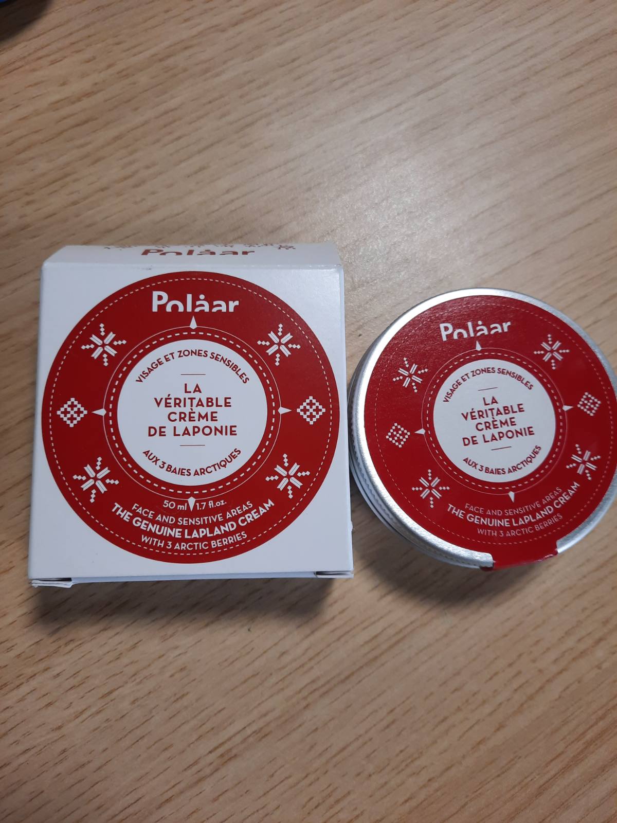 300699 - POLÅAR Krem për fytyrën La Véritable Crème de Laponie, 50 ml, me 3 manaferra arktike, 95% natyral, vegan