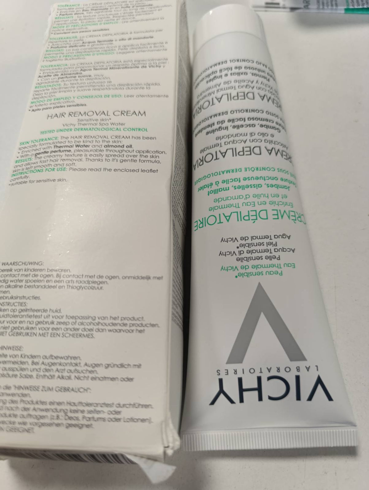 300965 - VICHY Dermo-Tolerancë Krem Depilimi me Tolerancë të Lartë, 150 ml, I pasuruar me ujë termal