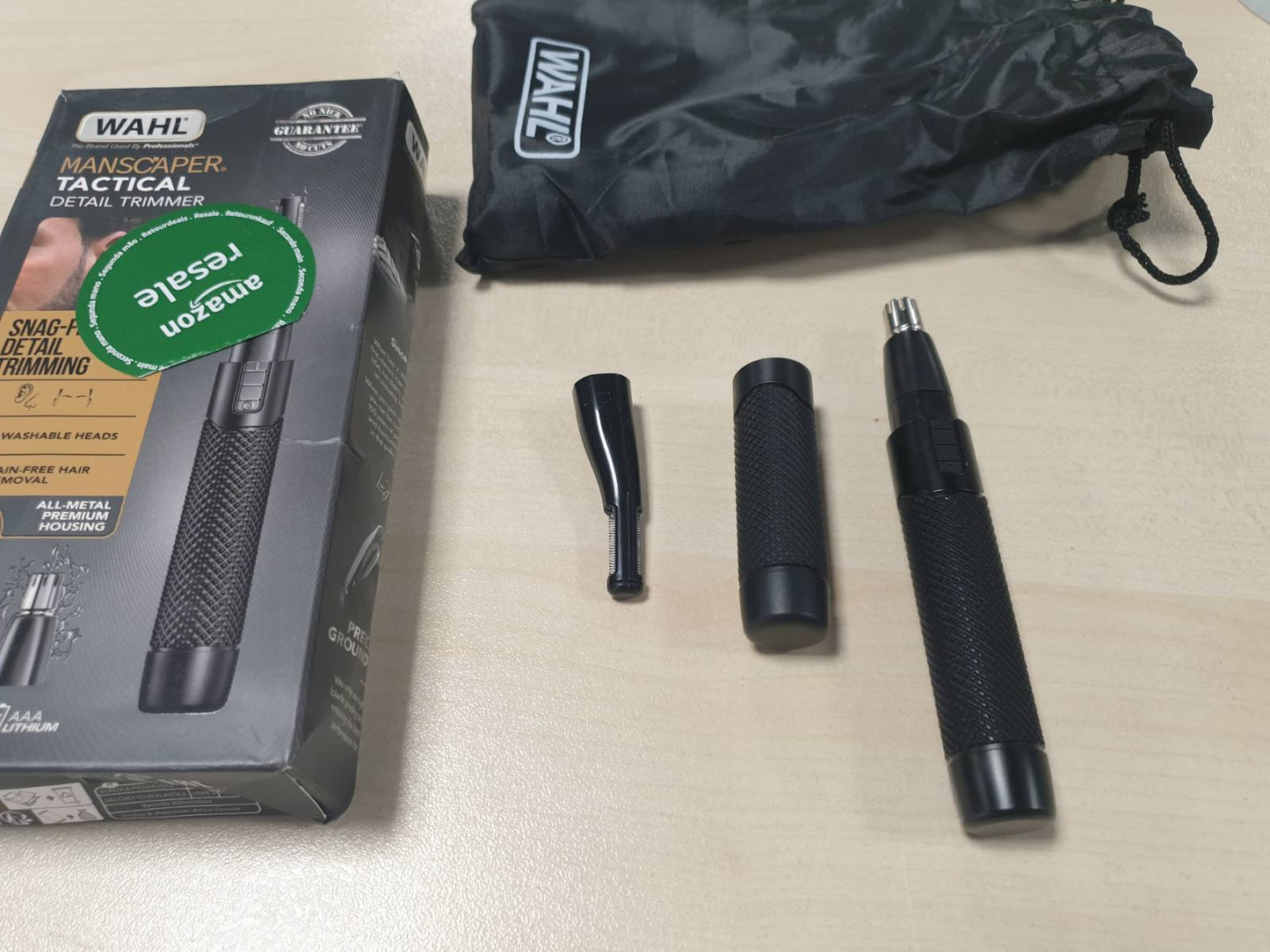 290037 - WAHL MANSCPER® Makinë prerëse dypalëshe për vetullat dhe hundën 2 në 1 me bateri litiumi Tactical®