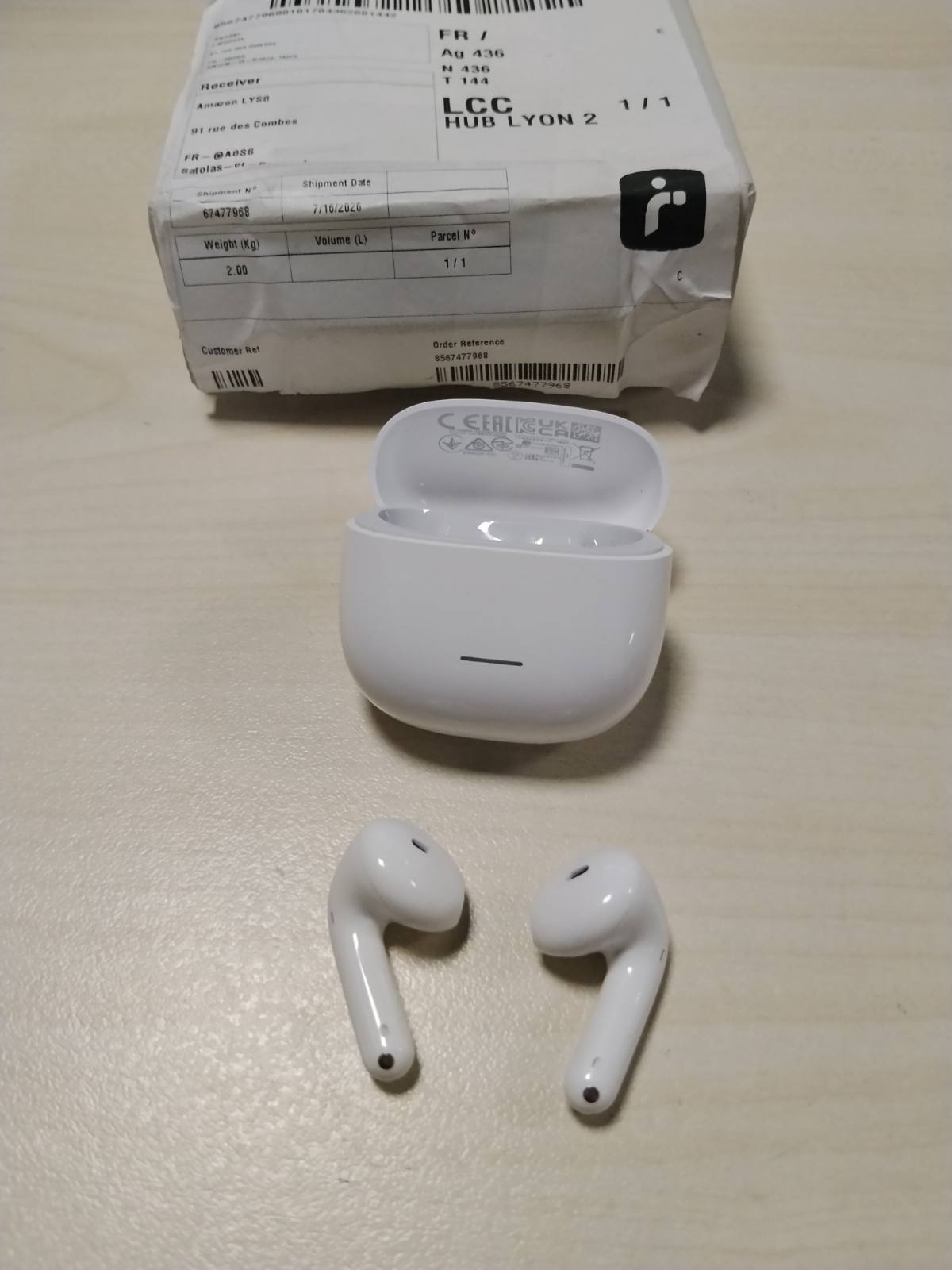 296039 - XIAOMI Redmi Buds 8 Active, Kufje gjysmë-në-vesh, Jetëgjatësi baterie 37-orëshe, të bardha