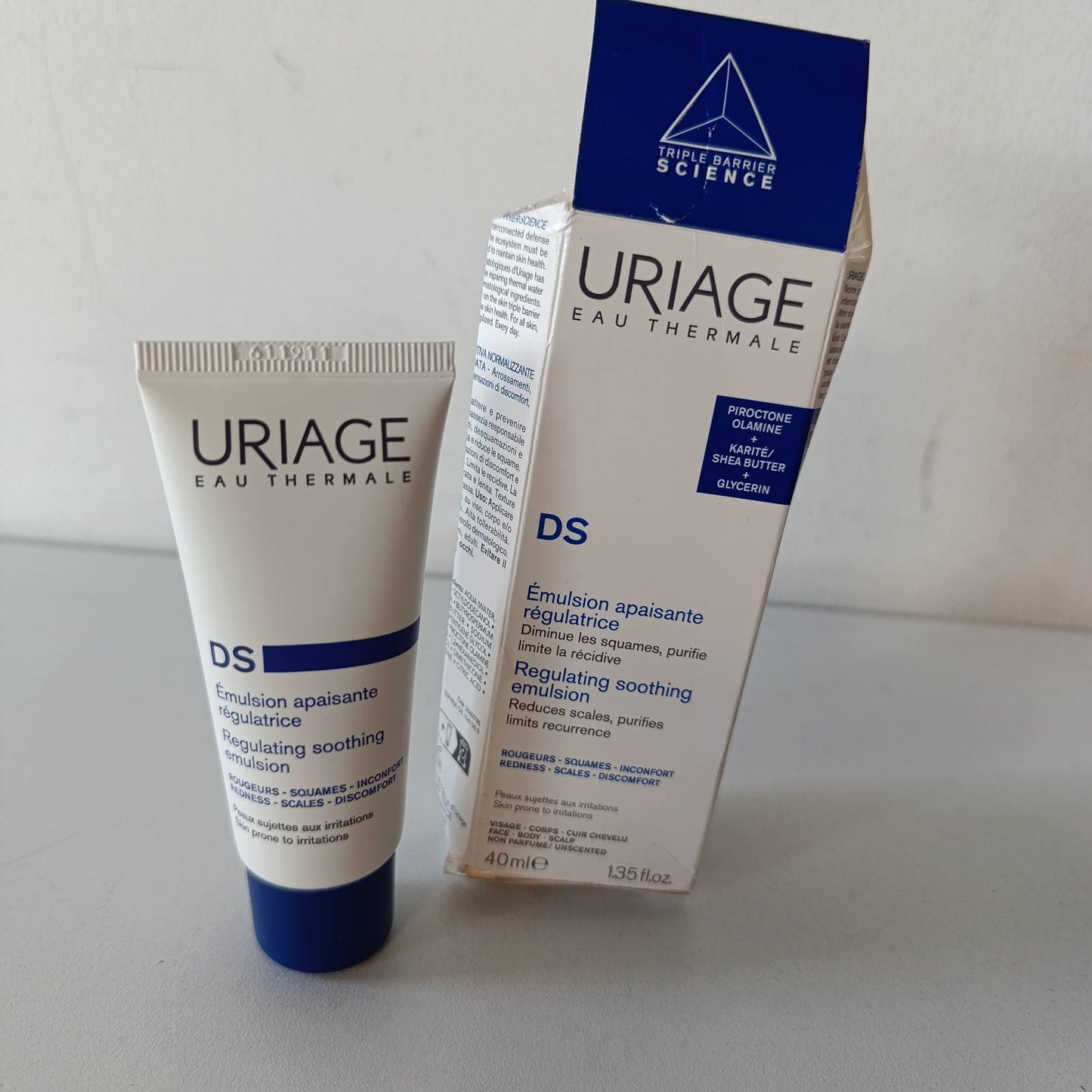 289804 - URIAGE DS Emulsion Rregullues Qetësues, 40ml, me Glicerinë dhe Gjalpë Shea