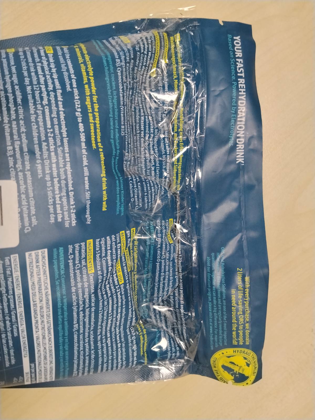 303135 - Hydraid Hydration Helper® BERRY - Elektrolyt Pluver, 25 shkopinj