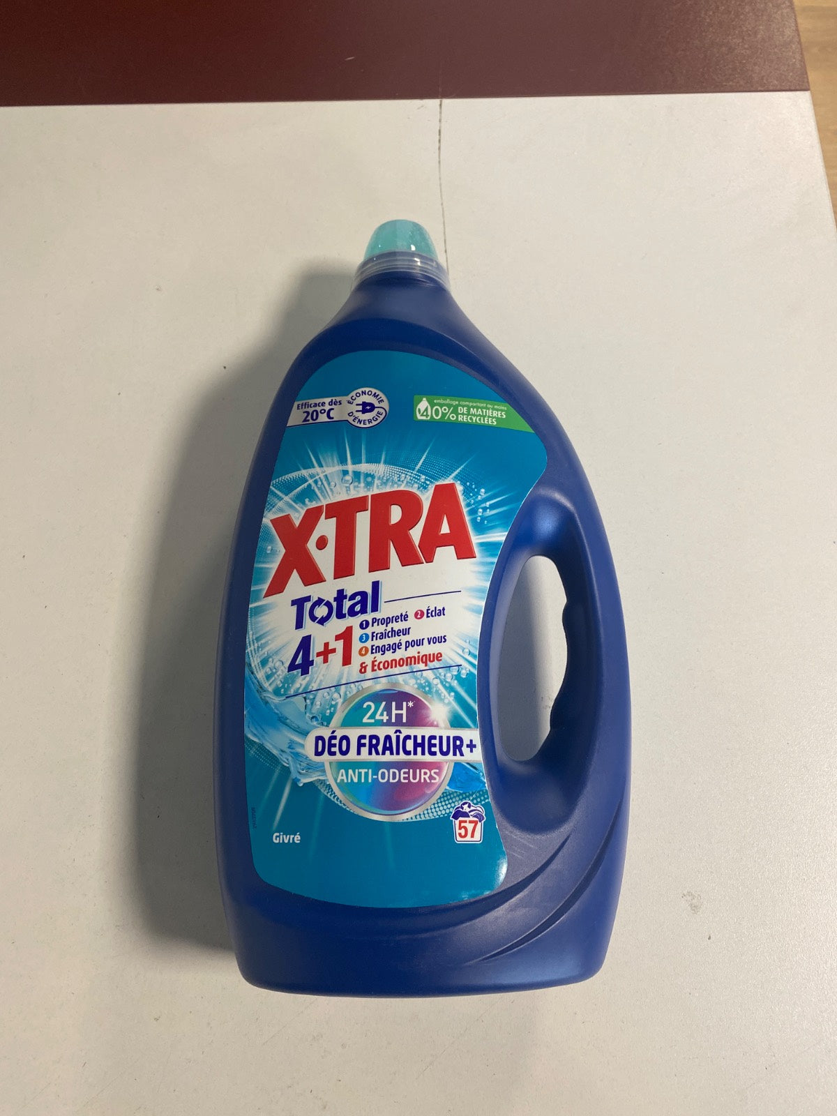 321657 - XTRA Totale Deodorizuese Freski e Ngricës, Detergjent i Lëngshëm Gjithçka-në-1 për Larje, 48 Orë Mbrojtje nga Erërat, 57 Larje
