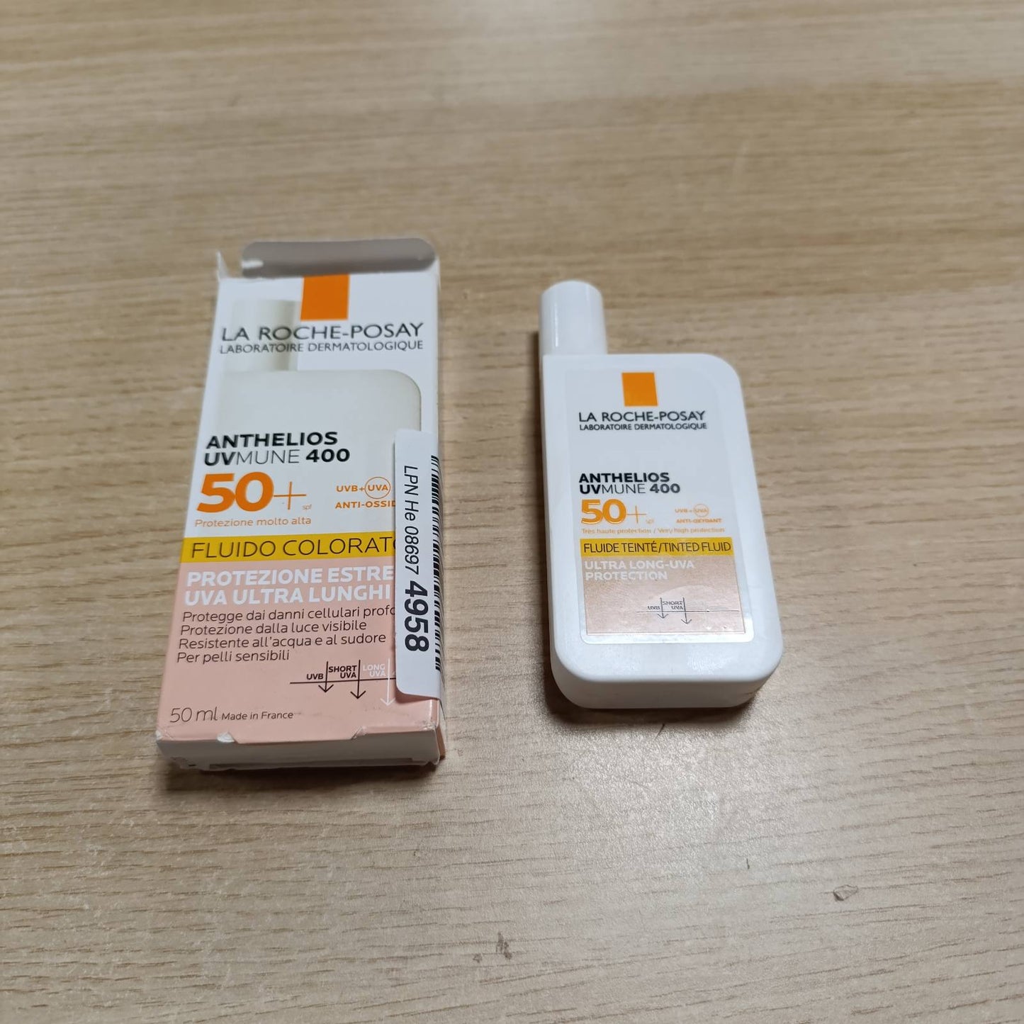 321323 - La Roche-Posay Anthelios Invisible Fluid UVMune 400 SPF 50+, 50 ml, mbrojtës nga dielli për lëkurë të ndjeshme