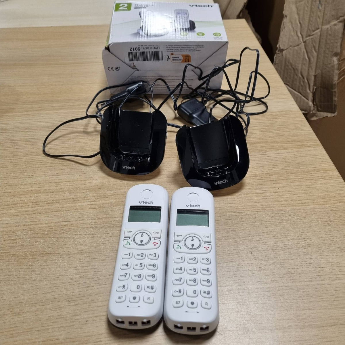 309879 - VTECH TELEFON PA TEL CS1501 DECT me dy aparate, bllokim thirrjesh, identifikim/pritje thirrjesh, altoparlant pa duar, ekran me ndriçim nga prapa dhe tastierë