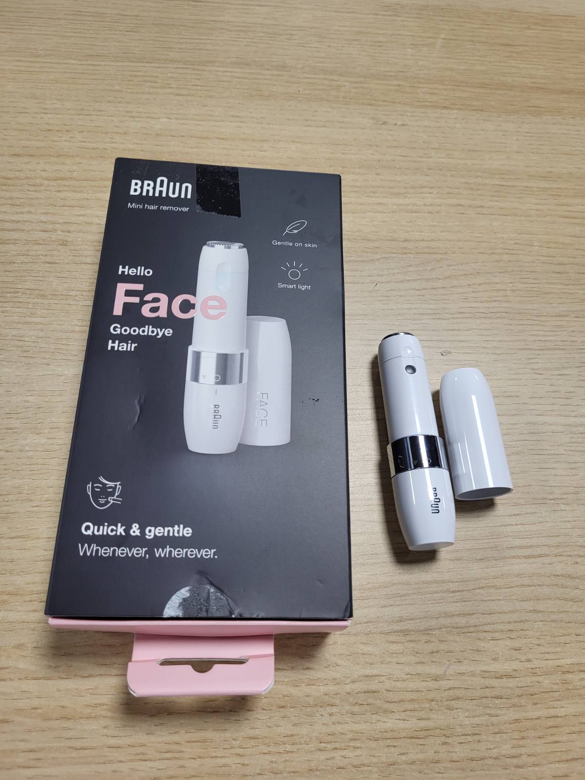 321302 - BRAUN Depilues elektrik i fytyrës Face Mini FS1000, për gratë, rruajtje e shpejtë dhe e butë, e bardhë