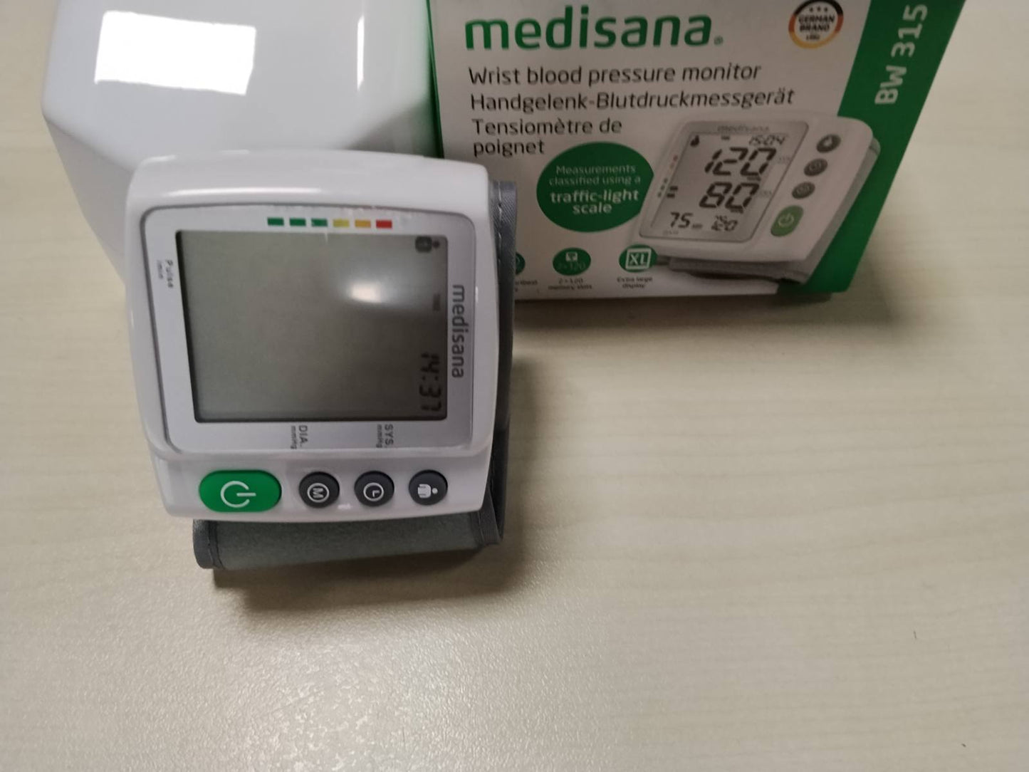 289991 - MEDISANA BW 315 Monitor i tensionit të gjakut për kyçin e dorës, Monitor i tensionit dhe pulsit