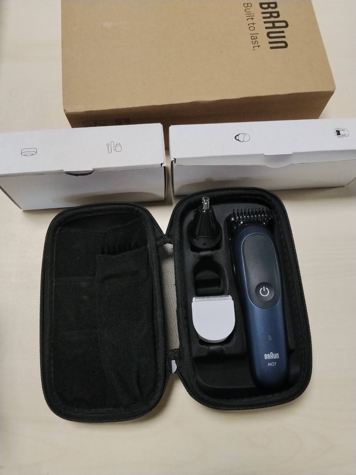 301661 - BRAUN Makinë prerëse elektrike për flokë për meshkuj, Seria 7 AIO7565 13-në-1, Blu