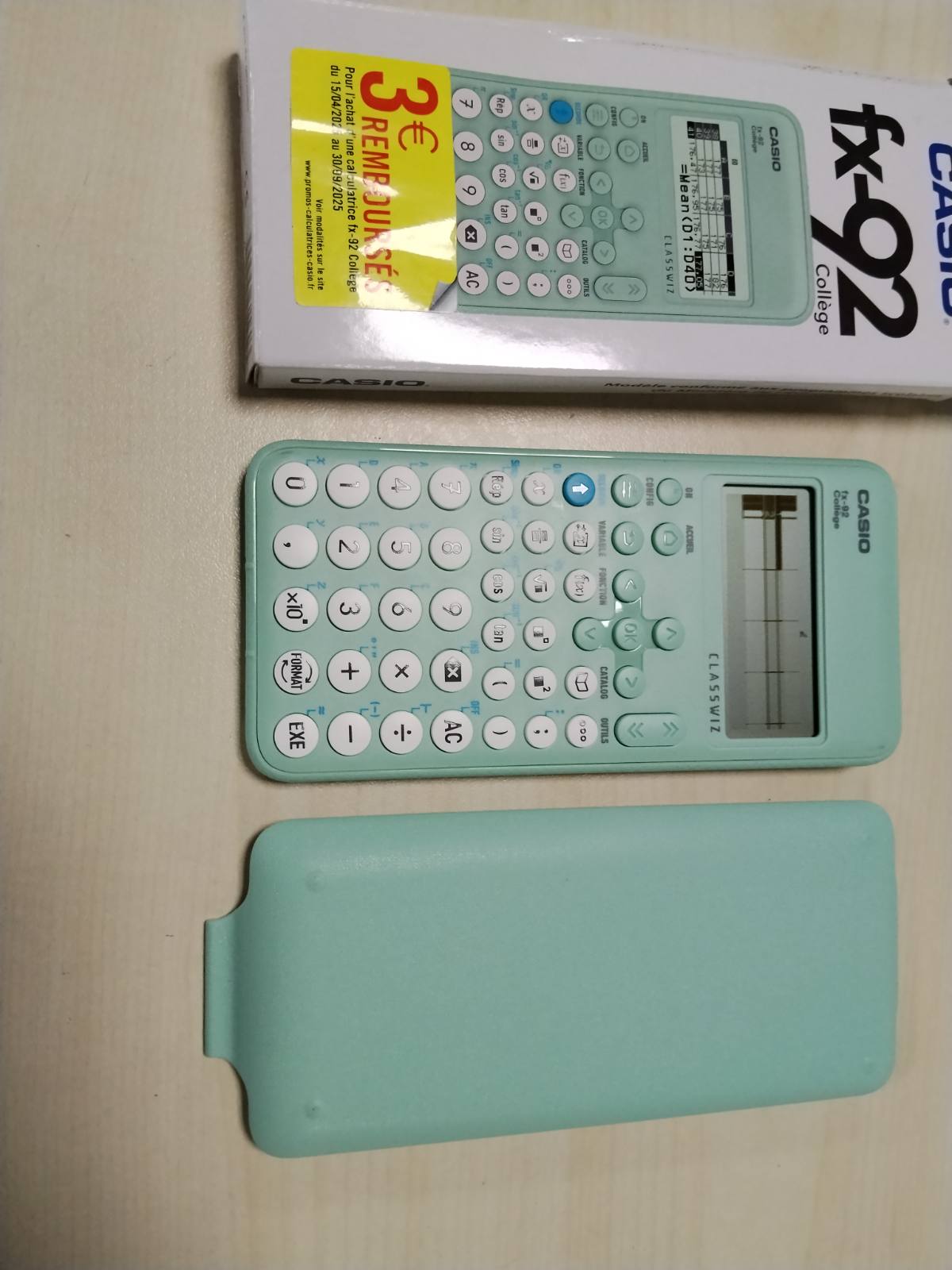 309901 - CASIO Kalkulator Shkollor FX-92 për College Classwiz