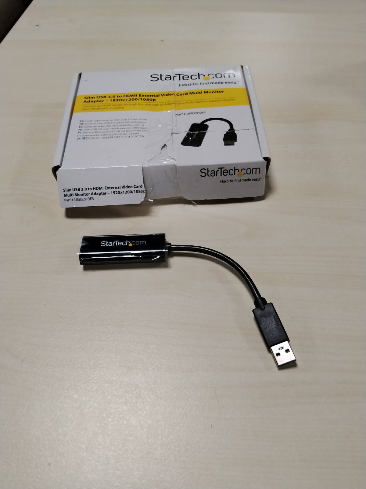 309859 - StarTech.com Përshtatës USB 3.0 në HDMI – 1080p (1900 x 1200) – Përshtatës për Dy/Shumë Monitorë (USB32HDES)