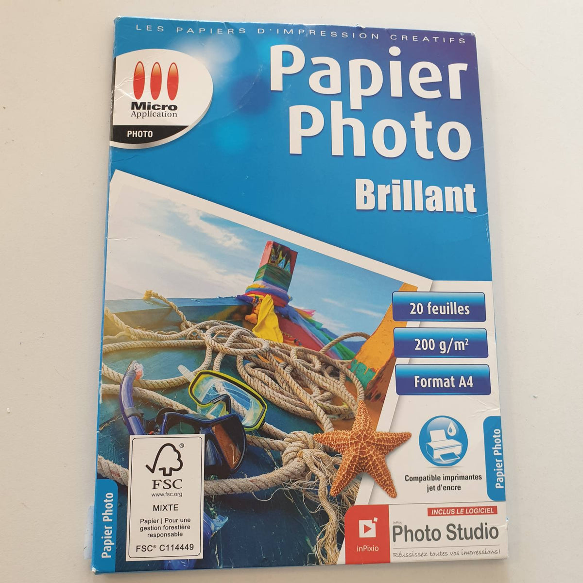 310586 - Aplikim mikro - Letër fotografike A4 - 200 g/m² - 15 fletë