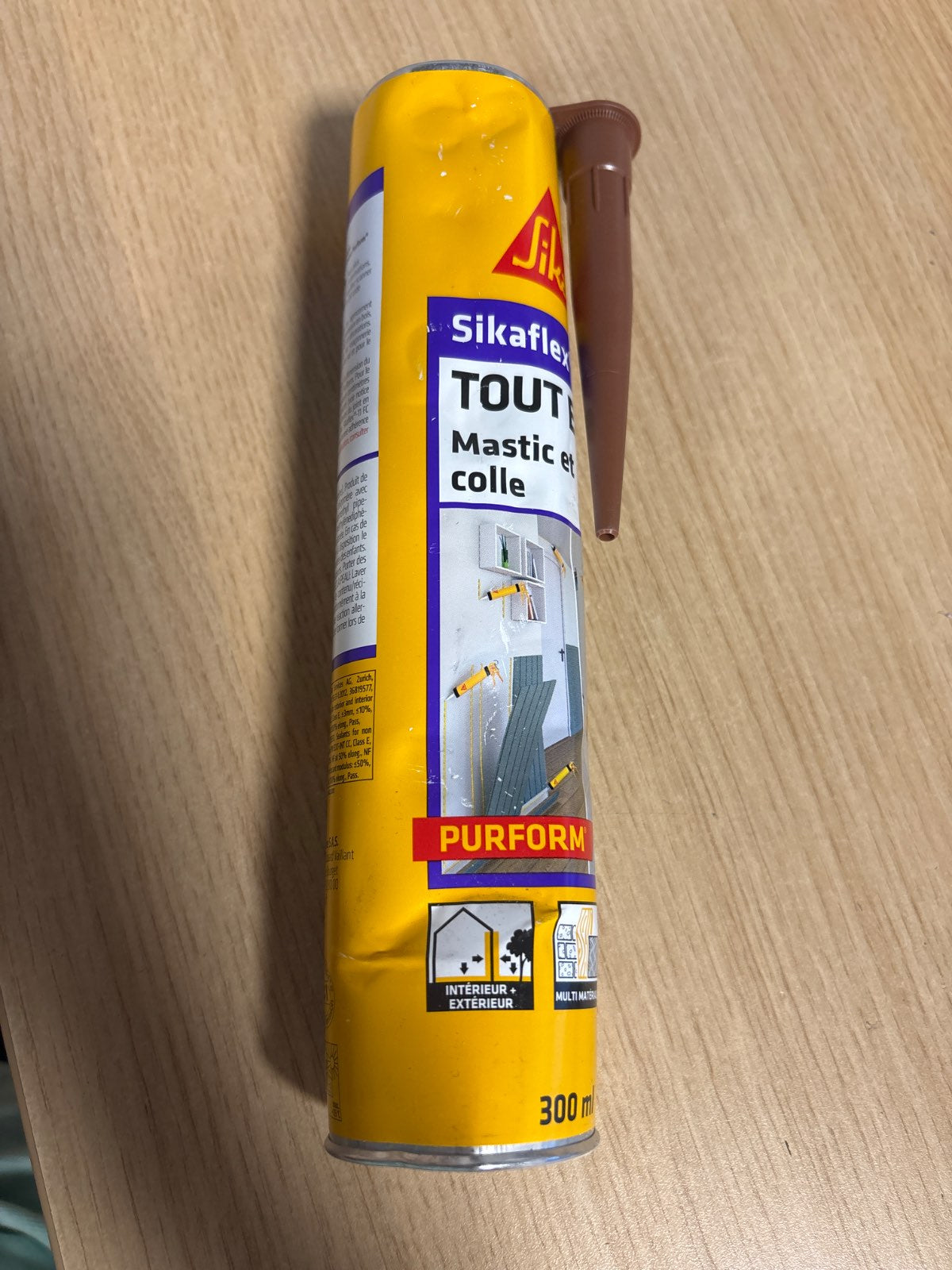 289250 - SIKA Ngjitës shumëfunksional Sikaflex 11 FC Purform Brown, 300 ml, për bashkime dhe ngjitës, Brenda dhe jashtë, Tharje e shpejtë