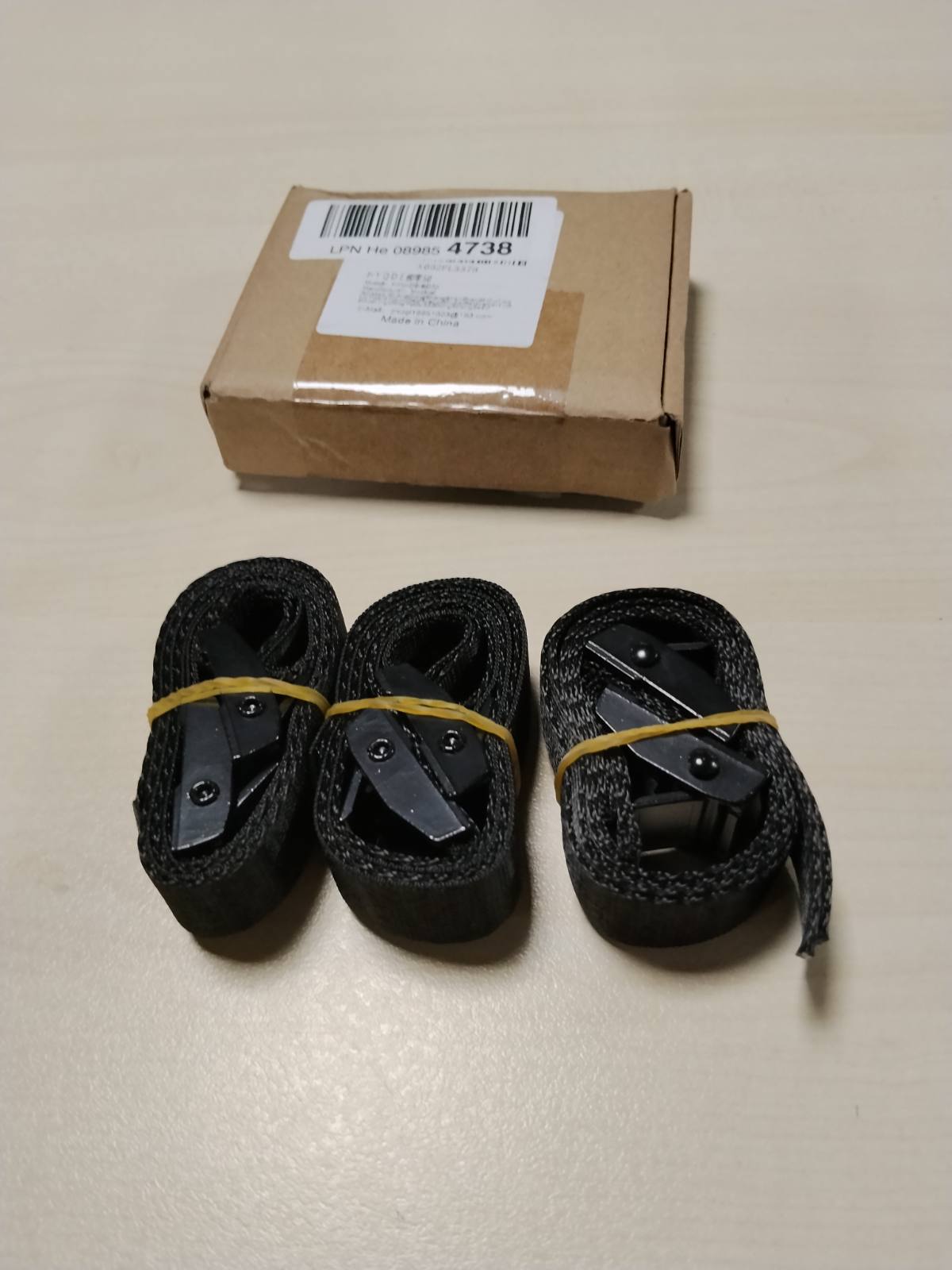 322783 - Moqinai Set me 6 pjesë me rripa të shkurtër me kthesa, 50 cm, rripa lidhës për mbajtëse biçikletash, rripa fiksimi të rregullueshëm