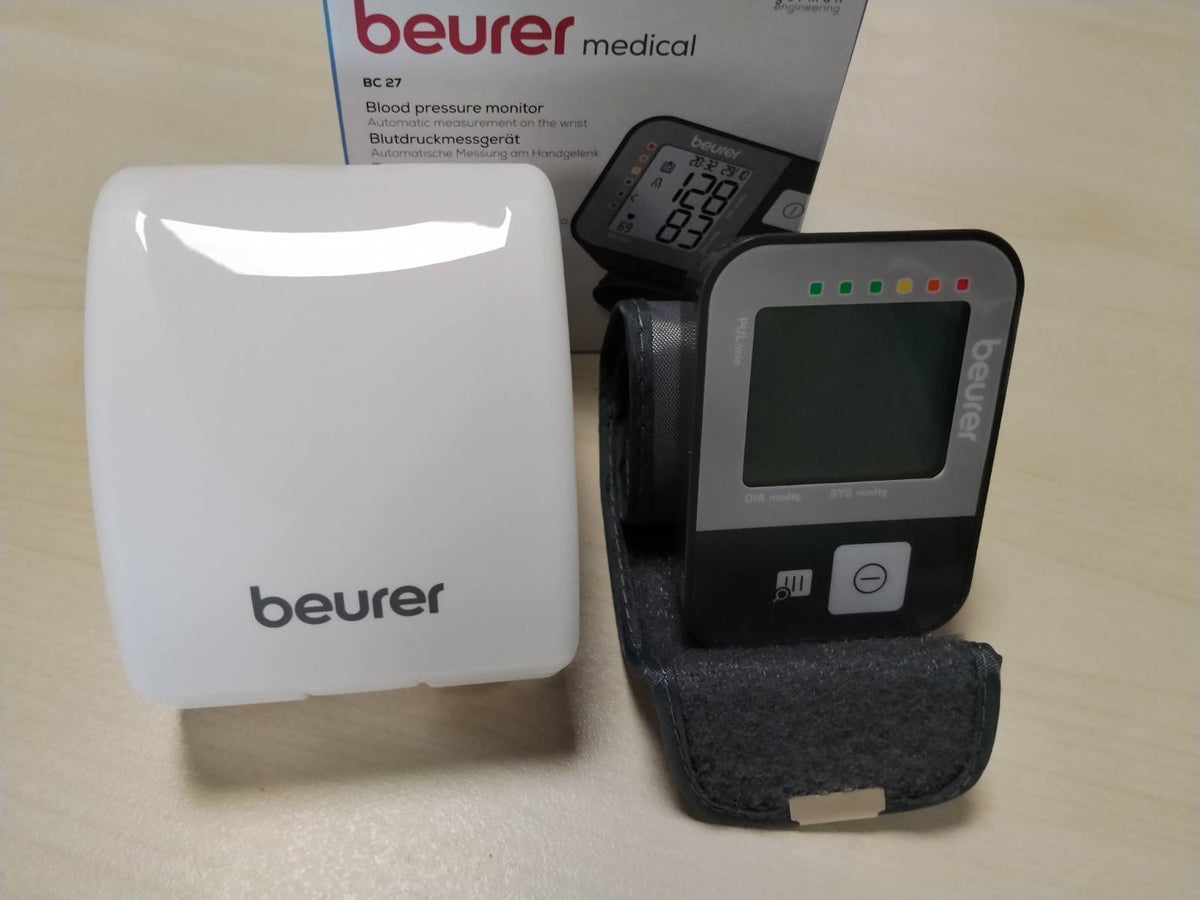 296982 - BEURER - Monitor tensioni i gjakut BC 27, për kyçin e dorës, zbulim i aritmisë, për perimetër kyçi 14-19.5 cm, transferim të dhënash në Apple Health