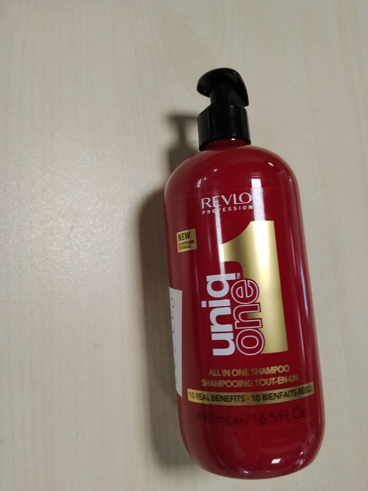 297202 - REVLON PROFESSIONAL Shampo UniqOne Gjithçka në një, 490 ml, shampo ushqyese për pastrimin e flokëve dhe skalpit të kokës, kujdes për flokët për butësi dhe shkëlqim, zvogëlon këputjen, me efekt anti-kaçurrela