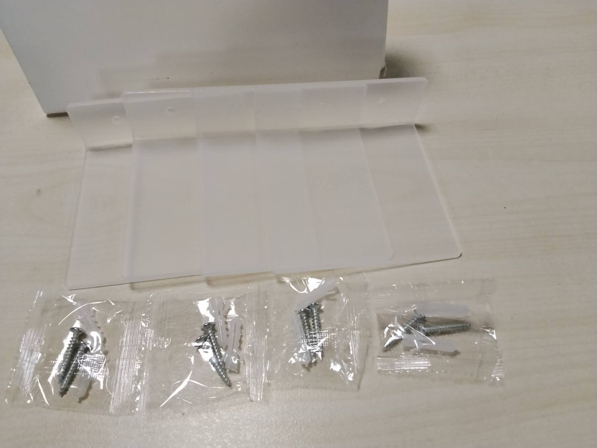 314500 - 4x Raft Muri Akrilik Transparent 10x10x3.5cm me Vida