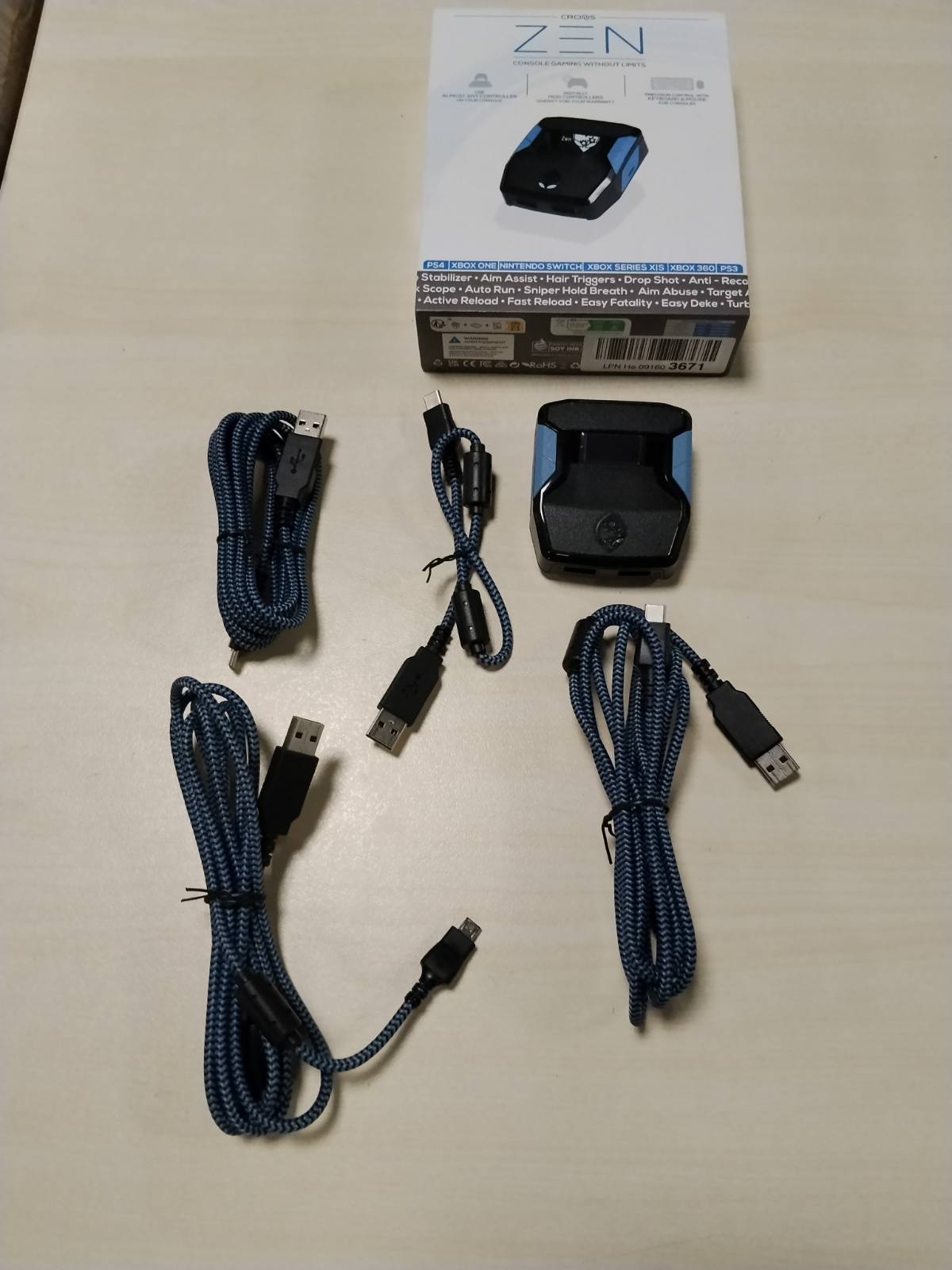 305070 - COLLECTIVE MINDS Përshtatës Kontrolluesi 'Cronus Zen' për PS4, PS5, Xbox One, Xbox Series X|S, Switch dhe PC - Lojëra Ndërplatforma, Modifikime, Skripte, Mbështetje për Tastierë/Maus