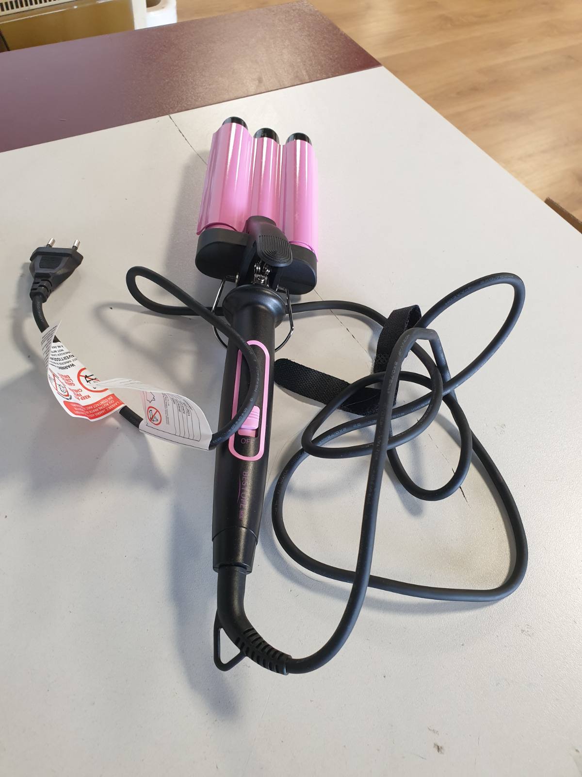 321360 - Hekur kaçurrelash Hair Waver 22 mm - 3 fuçi Qeramike, Ngrohje e Shpejtë 150°C/210°C