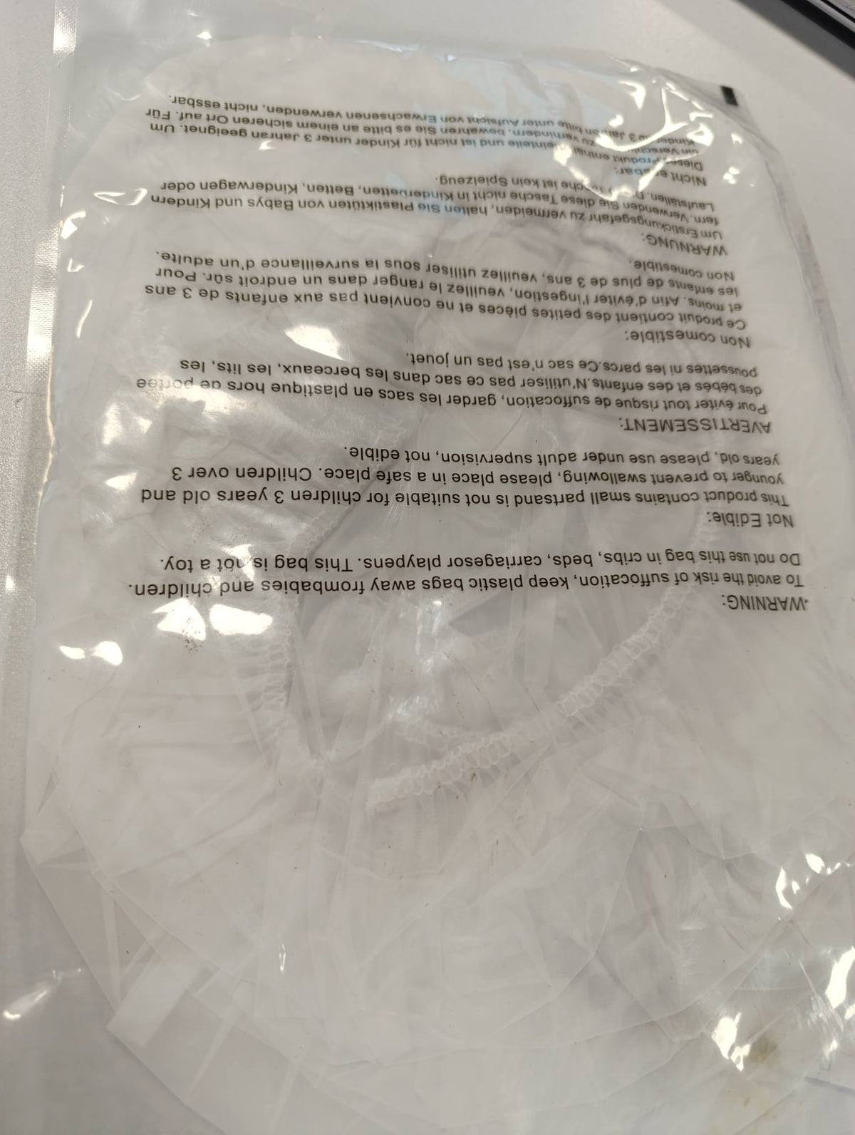 302609 - MAQIHAN Set Kapelash Dushi të Ripërdorshme, 6 Pjesë, Kapele Dushi 30 cm, plastike, papërshkueshme nga uji