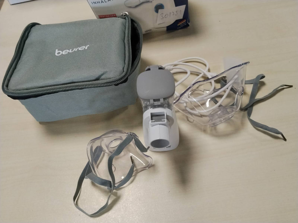 301751 - BEURER Inhalator IH 57, nebulizator me membranë vibruese, inhalator portativ me bateri të rikarikueshme