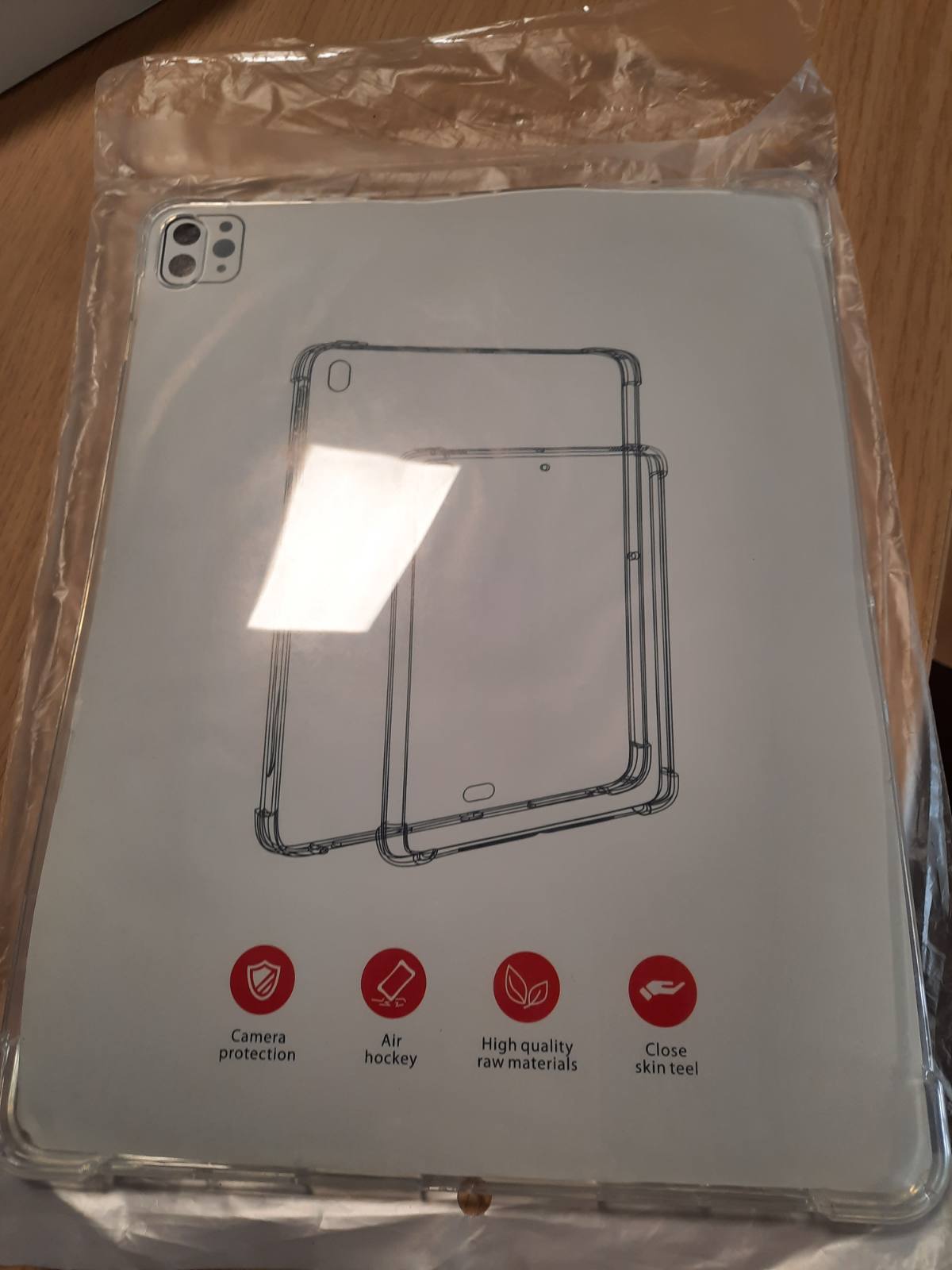 310508 - Lunivop Mbulesë për tablet, e përputhshme me iPad Air 13 inç, TPU e hollë, mbrojtëse transparente prej silikoni anti-verdhë