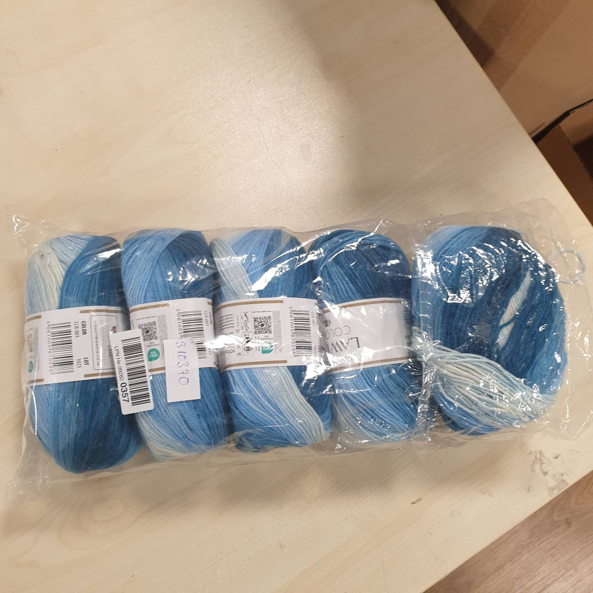 310370 - LAWINIA COLORISH Fije Premium Shumëngjyrëshe Gradient, 5x100g-350m, fije thurjeje, hipoalergjike e certifikuar OEKO-TEX