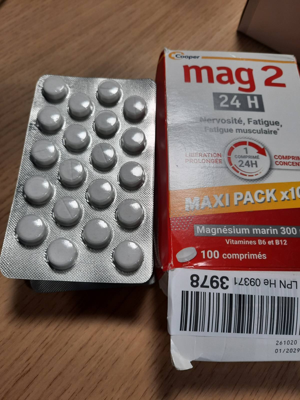 303490 - MAG2 24H - Magnez Detar 300mg + Vitamina B6 dhe B12 - 100 tableta