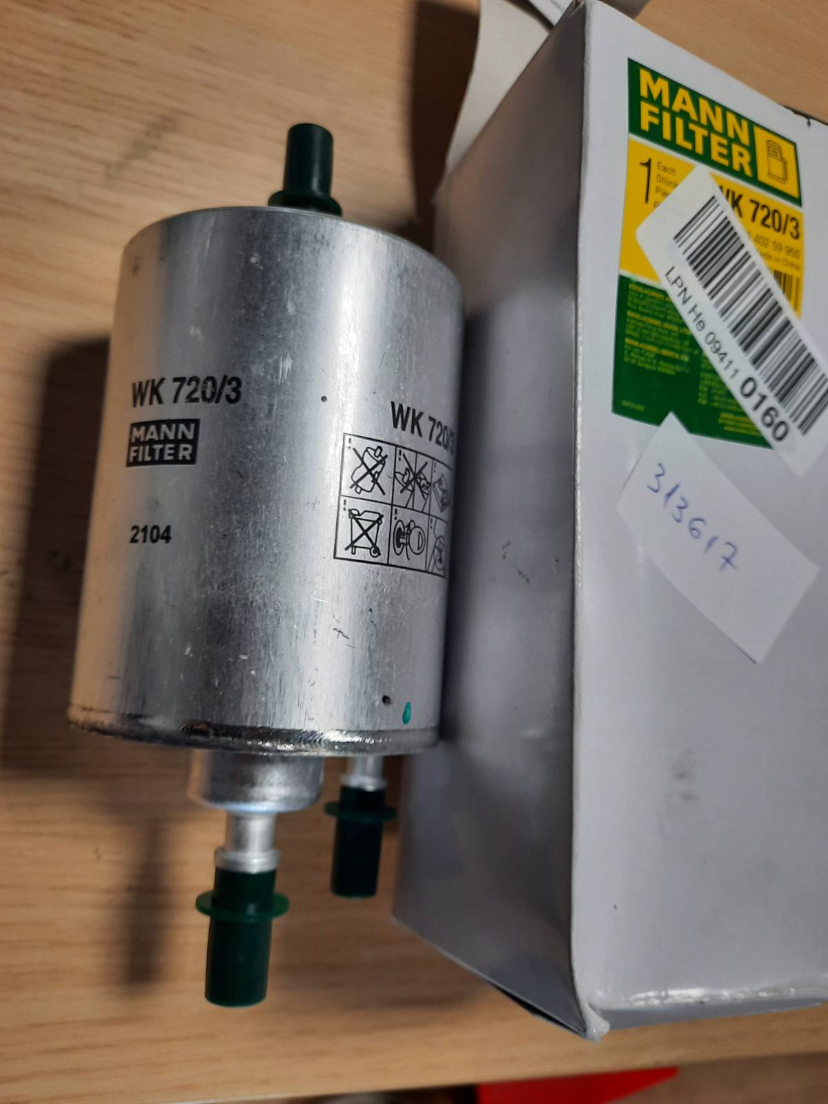 313617 - MANN-FILTER WK 720/3 Filtri i Karburantit