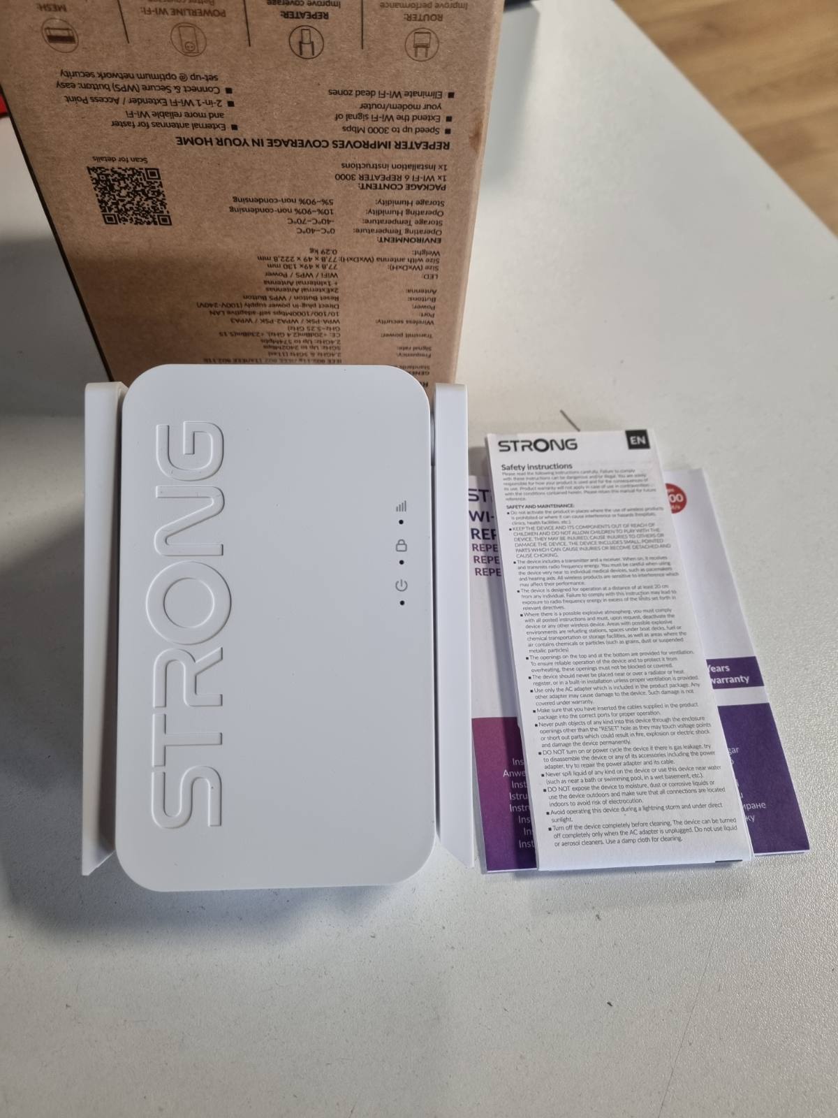 305152 - STRONG Amplifikator WLAN AX3000 Mbit/s Wi-Fi 6, përsëritës me dy banda