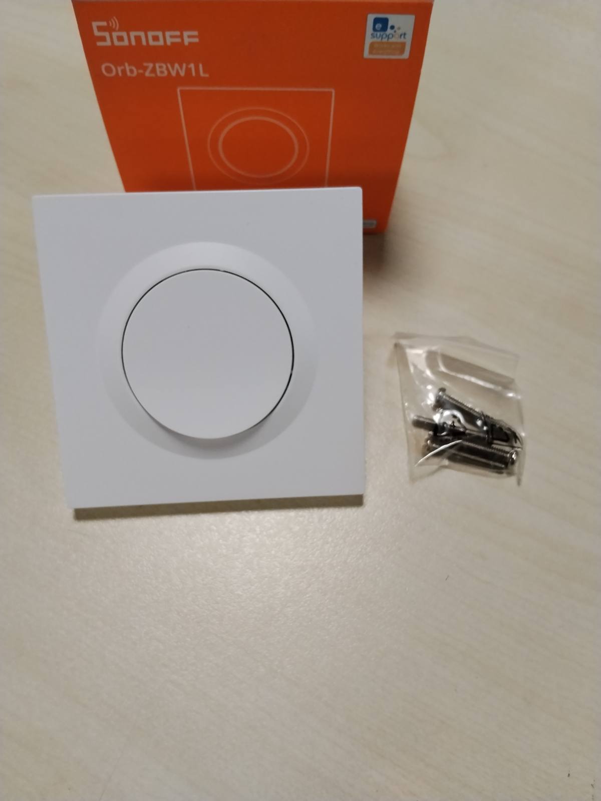314173 - SONOFF Fusion, Orb-ZBW1L(ZBMINIL2-E) Ndërprerës i Mençur i Murit Zigbee 3.0, Ngarkesë 6A, I Përputhshëm me Asistentin në Shtëpi