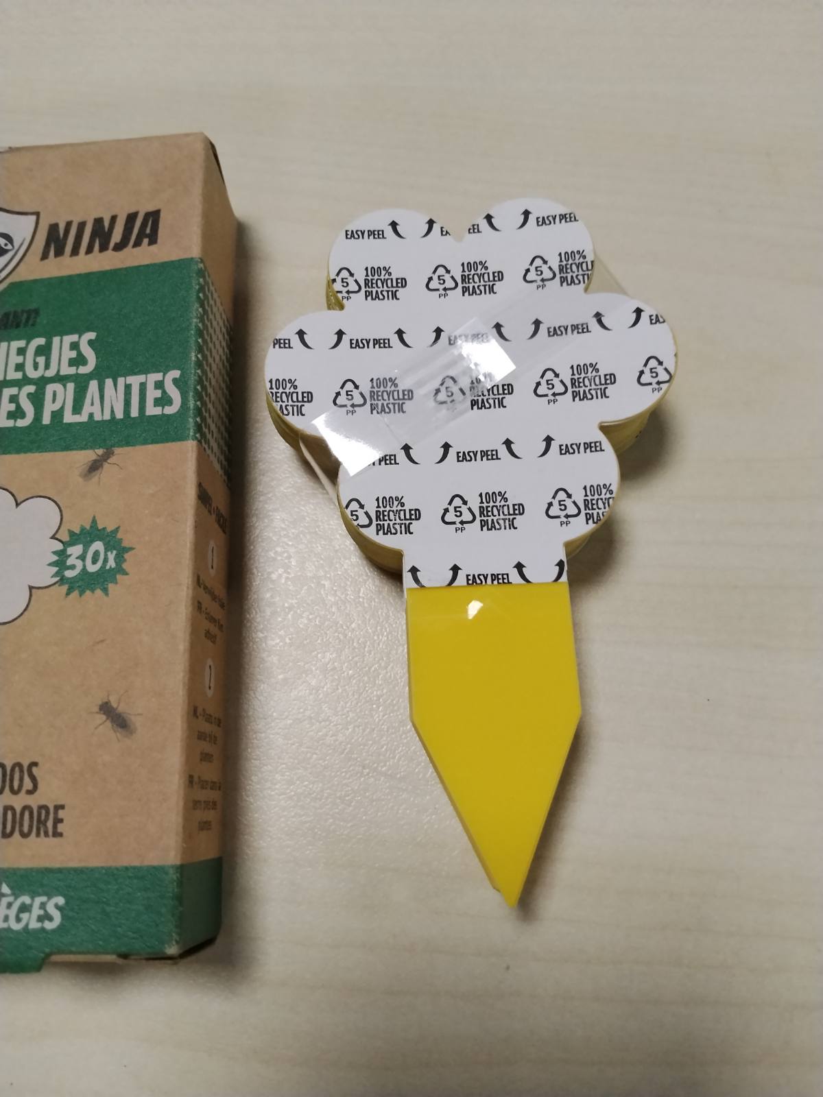335570 - Kontroll i mushkonjave kërpudhore Super Ninja, 30 kurthe ngjitëse të verdha kundër mushkonjave kërpudhore